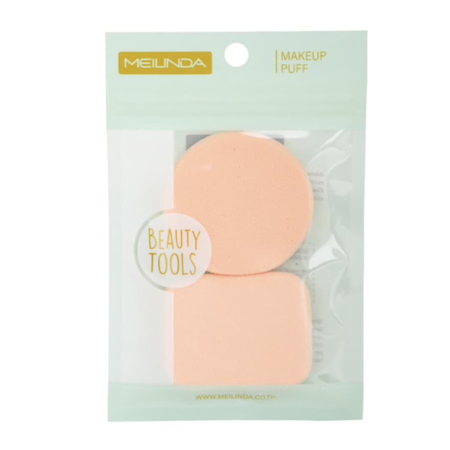 MEILINDA Dual Soft Powder Puff พัฟแต่งหน้า รุ่น แพ็คเดียว หรือคู่ เหลี่ยม กลม รูปที่ 3