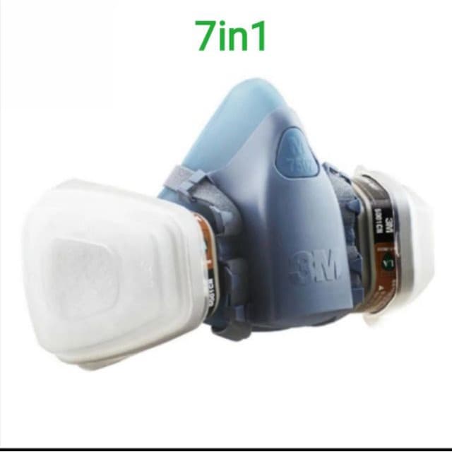 9in1 | 3M mask 7502 gas respirator half face topeng debu | cat | meracun | hama asap รูปที่ 4