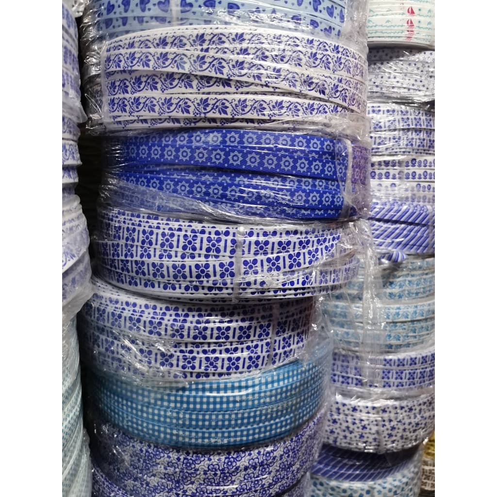 หน้า 6/8*เส้นสานพลาสติก ลายไผ่ ลูกฟูก แบบพิมพ์ลาย 15 มิล ครึ่งกิโล ตราลูกโจ้ รูปที่ 4