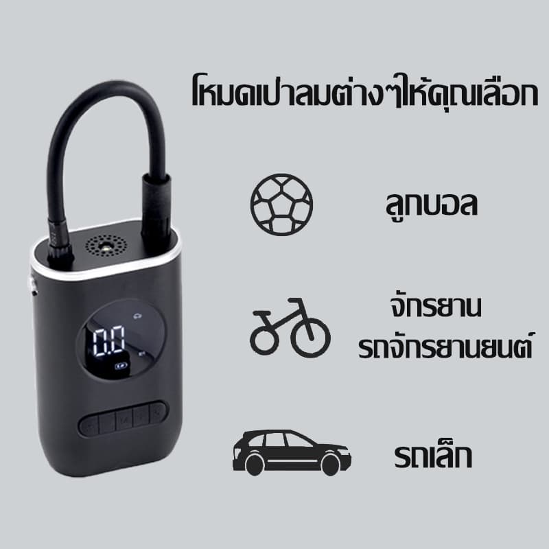 เครื่องเติมลม ที่เติมลมไฟฟ้า เติมลม Xiaomi Air Pump เครื่องปั๊มลมไฟฟ้า เติมลม เครื่องสูบลมไฟฟ้า รูปที่ 3