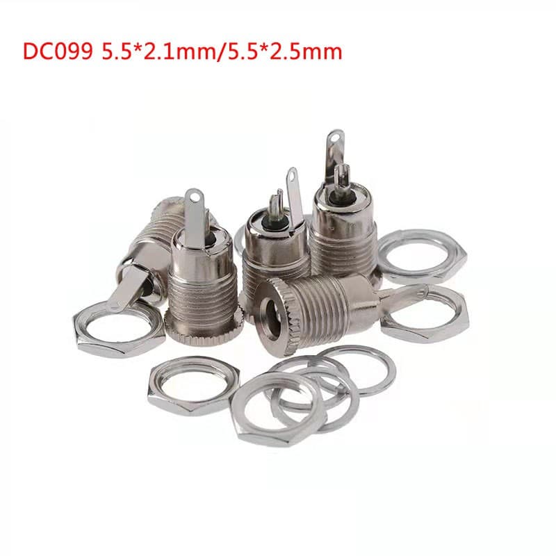 ซ็อกเก็ตแจ็ค DC099 ตัวเมียขนาด 5.5 *2.1mm แจ็ค dc วัสดุโลหะแข็งแรงทนกระแสได้สูง dc jack รูปที่ 6