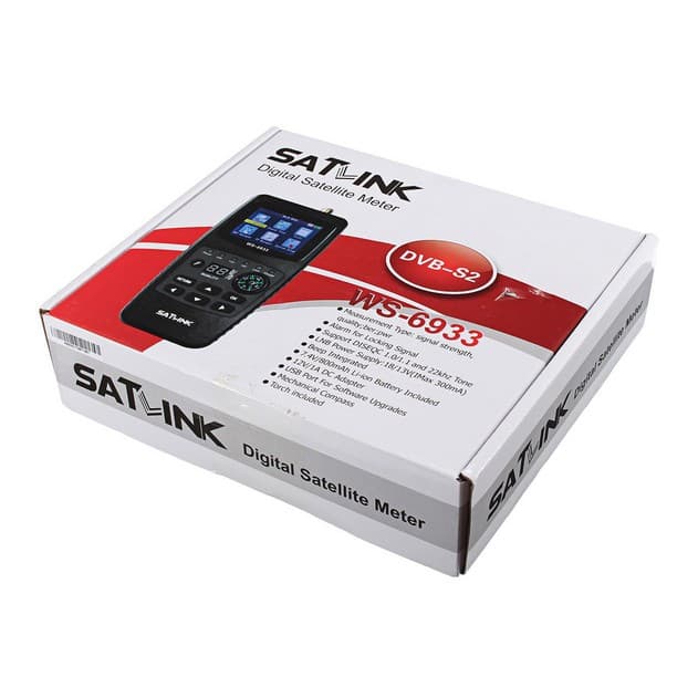 Satlink WS-6933 DVB-S/S2 เครื่องค้นหาสัญญาณดาวเทียม เครื่องค้นหาและระบุตำแหน่งดาวเทียมดิจิทัล หน้าจอ LCD รูปที่ 4