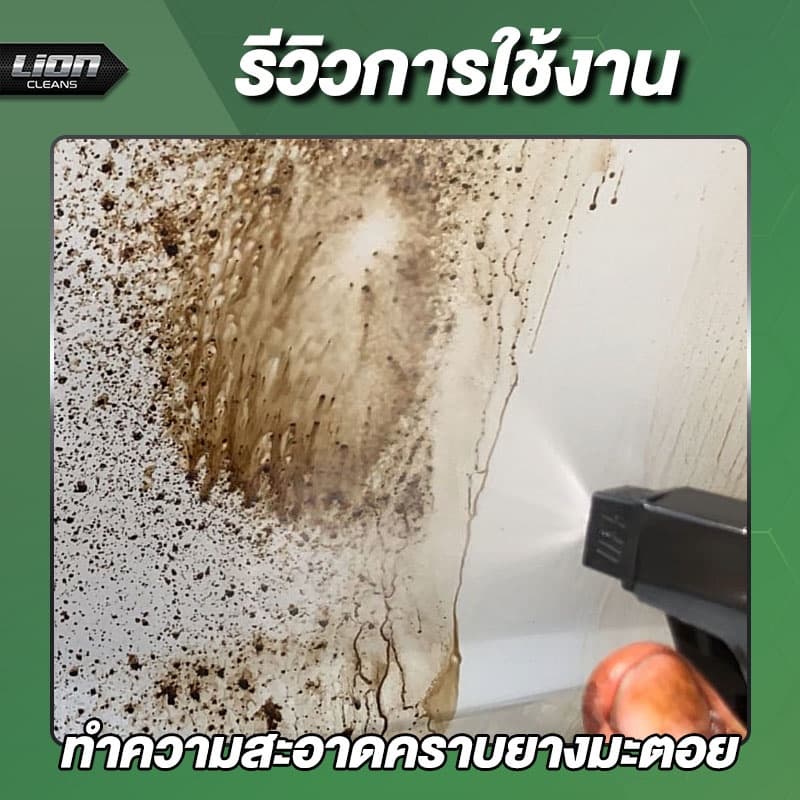 Lion Cleans Bug & Tar Remover น้ำยาขจัดคราบยางมะตอย คราบสติกเกอร์ คราบแมลง คราบสีสเปรย์กระป๋อง รูปที่ 5