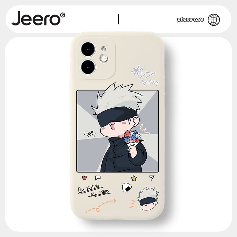 Jeero เคสไอโฟน เคสซิลิโคนนุ่มขอบเหลี่ยมกันกระแทกการ์ตูนอนิเมะตลก เคสโทรศัพท์ Compatible for iPhone 17 Air 16 15 14 13 12 11 Pro Max SE 2020 X XR XS 8 7 6 6S Plus พลัส HFF230 รูปที่ 3