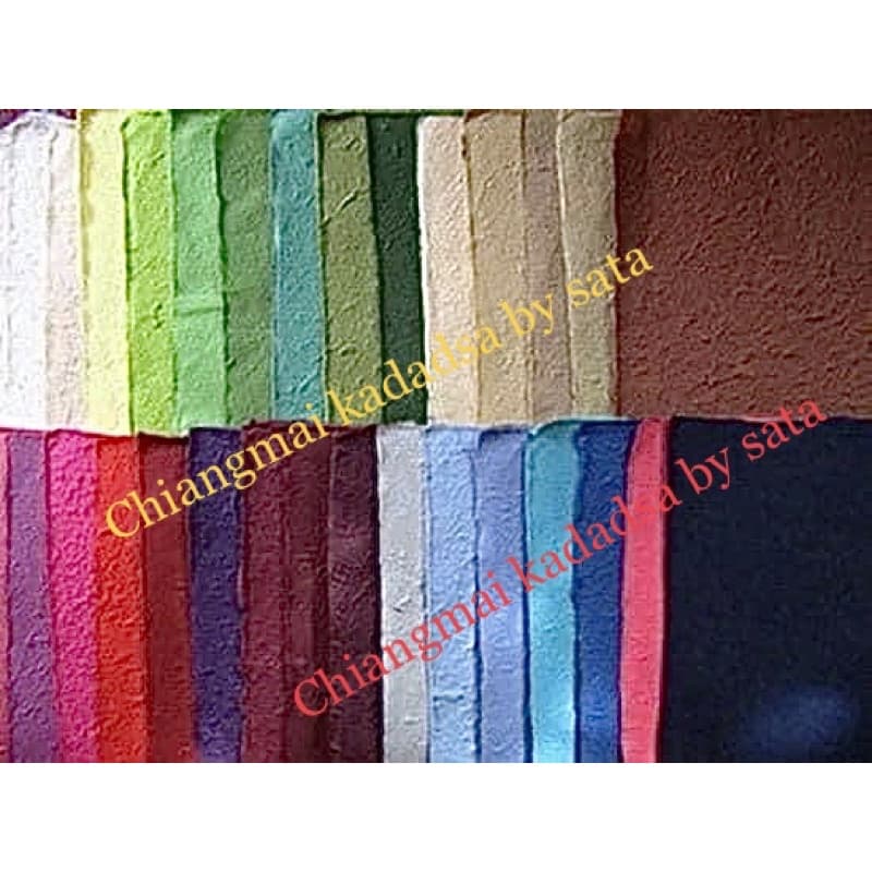 กระดาษสาหนา หน้าขรุขระ ขนาด 52x72ซม บรรจุสีละ 1 แผ่น รูปที่ 3