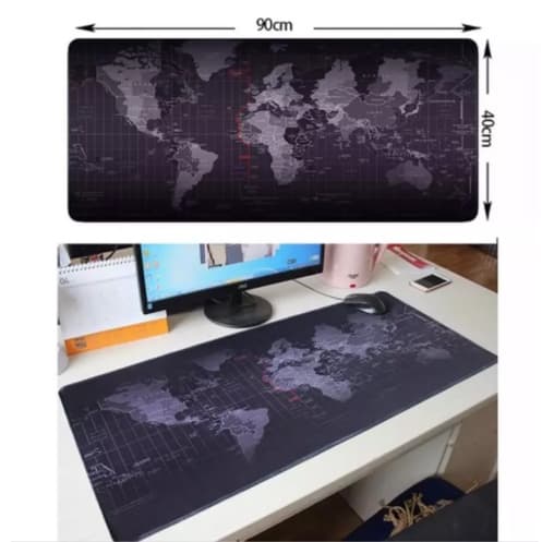 แผ่นรองเม้าส์ ลายแผนที่โลก World Map Mouse Pad รูปที่ 1