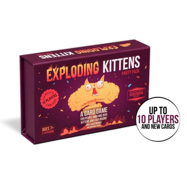 Exploding Kittens : Party Pack Board game - บอร์ดเกมแมวระเบิด บอร์ดเกม กระดาษพรีเมี่ยมเป็นลายตาราง รูปที่ 2