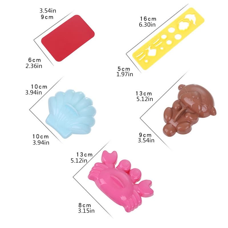 5 ชิ้น / เซต DIY การ์ตูน มหาสมุทร ข้าวปั้น เปลือกปู เบนโตะ แซนวิช เครื่องทําอาหาร แม่พิมพ์ อุปกรณ์ครัว รูปที่ 9
