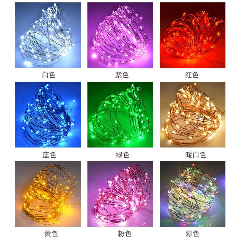 ไฟ LED 2M 5M 10M 5V USB LED String light Fairy คริสต์มาสงานแต่งงาน Garland ไฟ Party เทศกาลของขวัญตกแต่ง รูปที่ 3