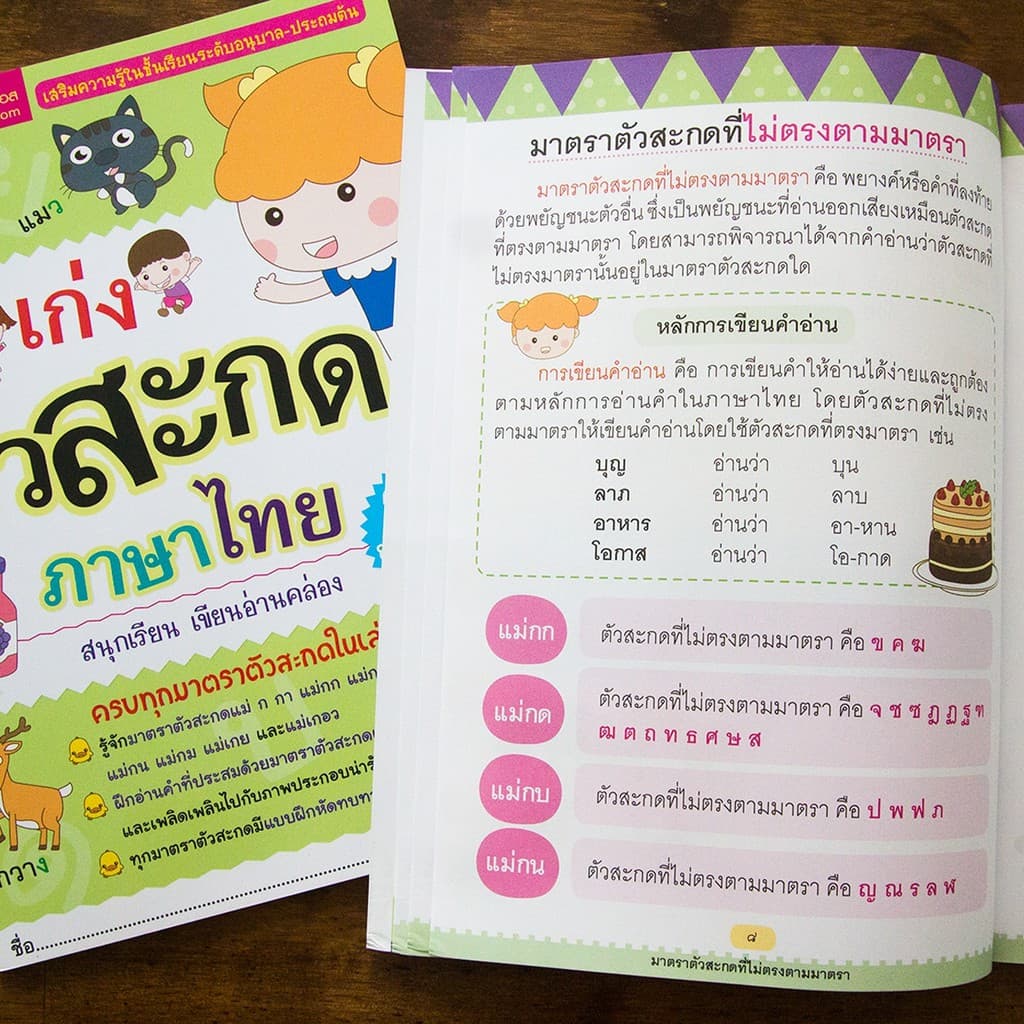 หนังสือแบบฝึกหัดภาษาไทย 3 เล่ม | เก่งสระภาษาไทย, เก่งตัวสะกดภาษาไทย, อ่านคล่องเขียนสวย หมวดคำภาษาไทย รูปที่ 5