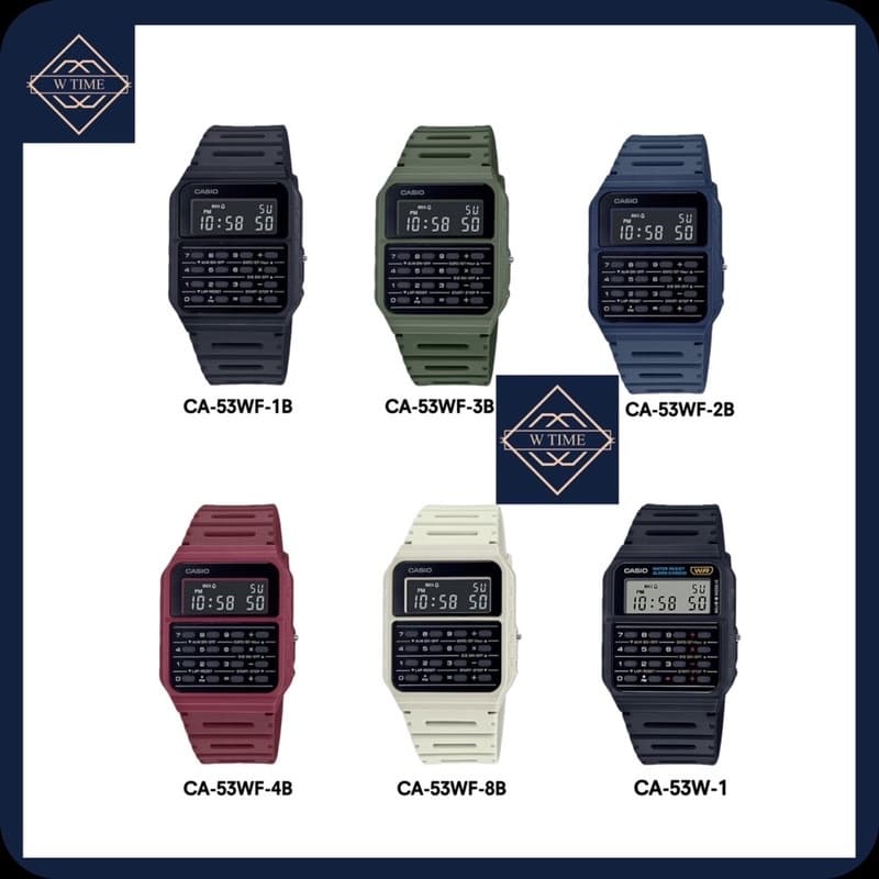 Casio รุ่น CA-53WF นาฬิกาข้อมือพร้อมเครื่องคิดเลข สไตล์วินเทจ ประกันร้าน 1 ปีเต็ม รูปที่ 1