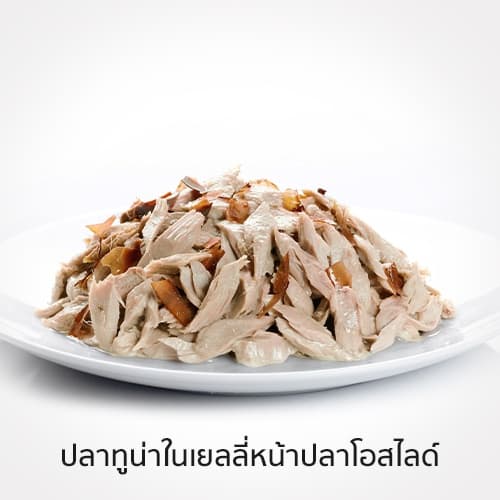 รีกาลอส อาหารแมว ปลาทูน่าในเยลลี่หน้าปลาโอสไลด์x12 ซอง 70กรัม รูปที่ 3