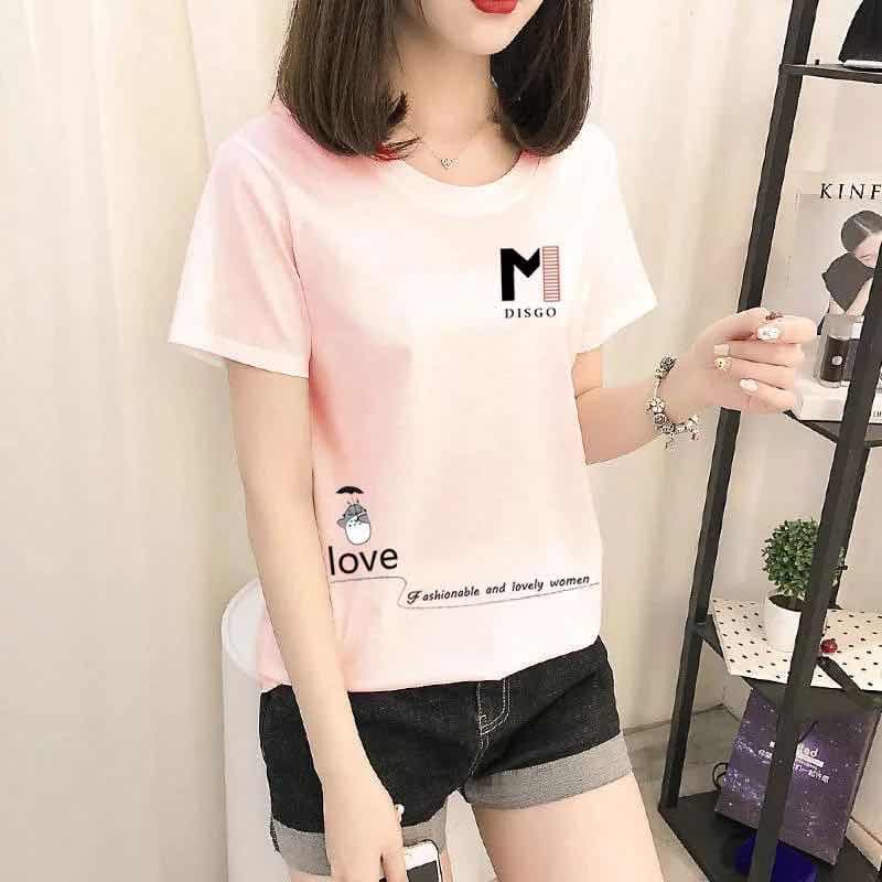 เสื้อแฟชั่นผู้หญิง แขนสั้น สไตล์เกาหลี สวมใส่สบาย รูปที่ 3