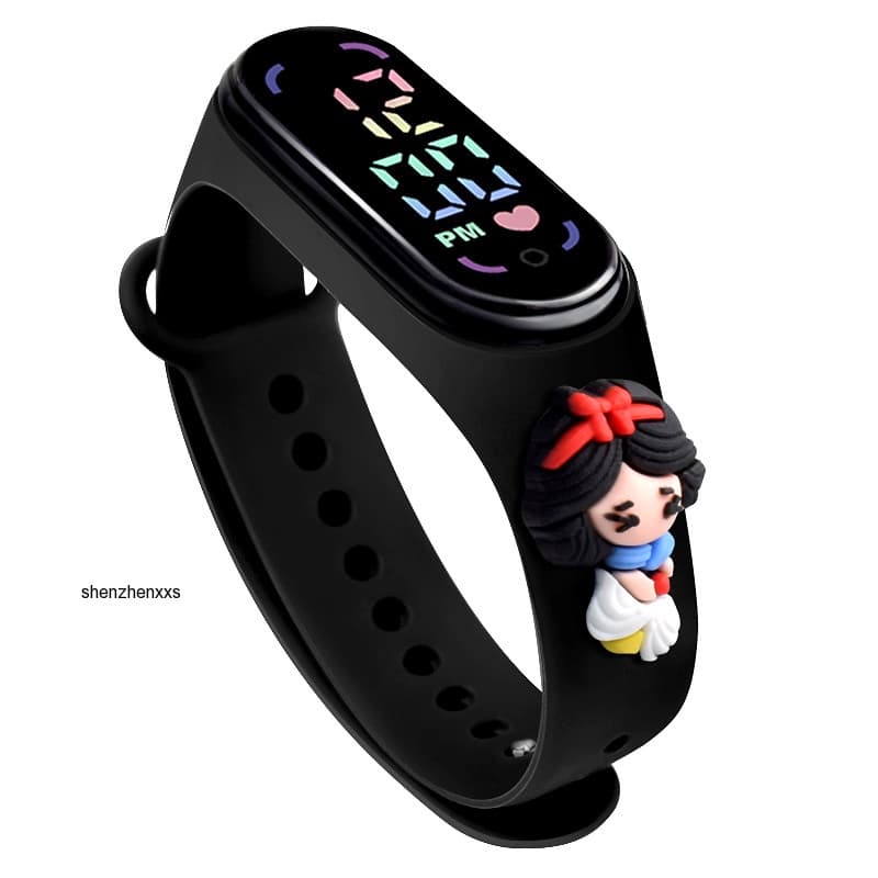 Tiktok ระเบิด LED ตุ๊กตานาฬิกาอิเล็กทรอนิกส์ spiderman spot นักเรียนมัธยมต้นกีฬากันน้ําเด็กการ์ตูนนาฬิกาอิเล็กทรอนิกส์ pikachu party ของขวัญ รูปที่ 5