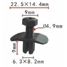 SKU-A281 พุกพลาสติกยึดซุ้มล้อบังโคลนแบบหัวสกรูเกลียวแทน Part 8-94221-150-0 สำหรับ ISUZU DMAX ,ALL NEW ,MU รูปที่ 4