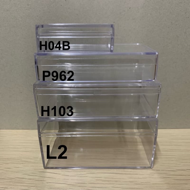 มี 12 ขนาด กล่องอคริลิก กล่องใส กล่องพลาสติกใส รูปที่ 2