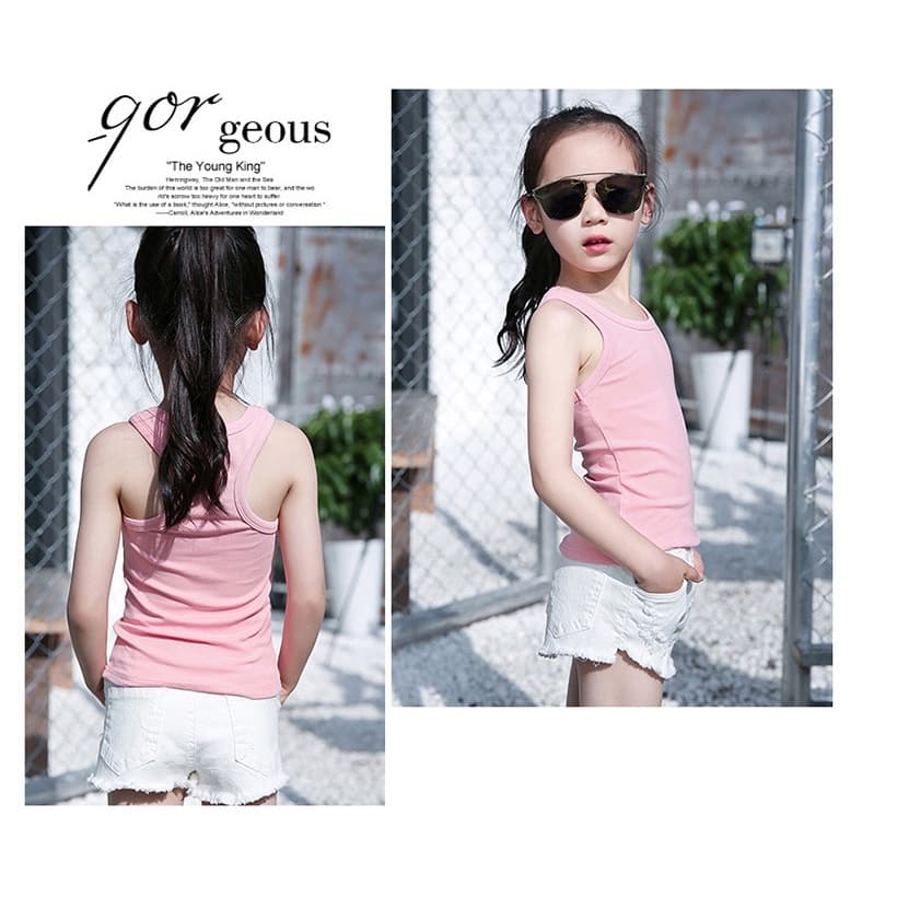 เสื้อกล้ามเด็ก หญิง/ชาย underwear ผ้าฝ้ายแท้100% 2-13ขวบ/เสื้อชั้นในเด็กระบายอากาศ รูปที่ 2