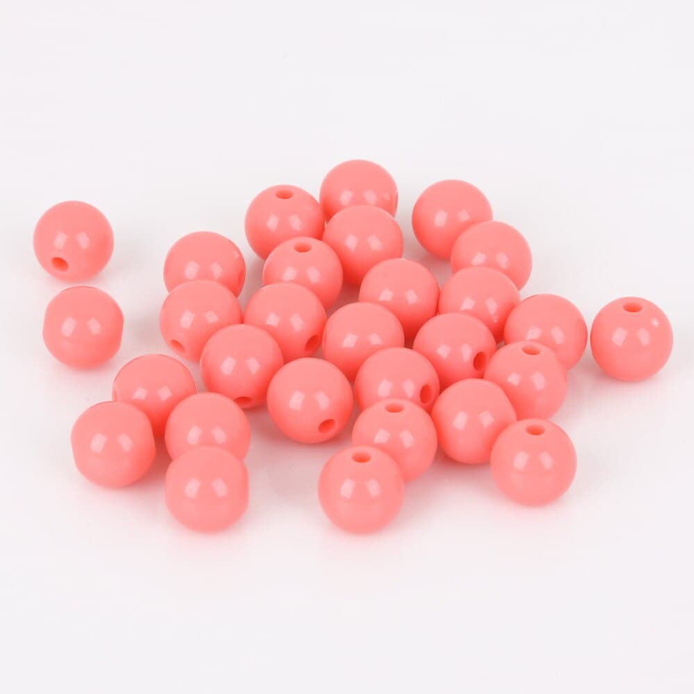 6 มม. 8 มม. 100/200 ชิ้น หลายสี ลูกปัดอะคริลิก ครอบหลวม Spacer Fit DIY เครื่องประดับสร้อยข้อมือและสร้อยคอดля мужчинและженщин รูปที่ 7