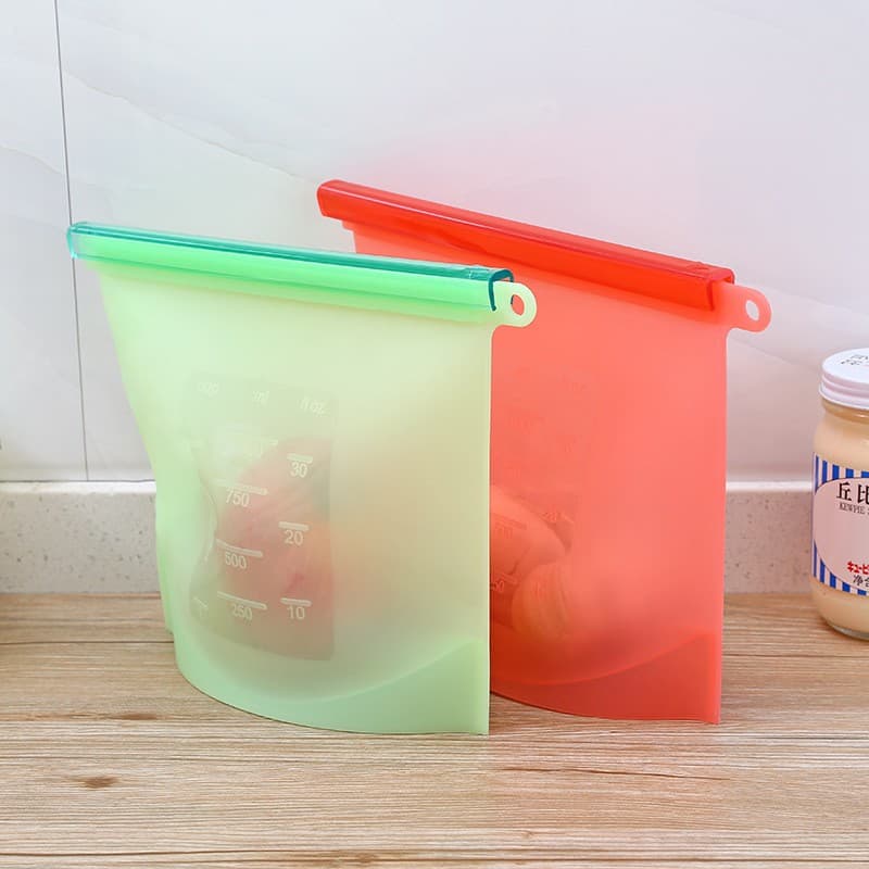 Home007 ถุงซิลิโคนใส่อาหาร 1000ml. สูญญากาศ สำหรับใส่อาหาร เก็บอาหาร ช่วยรักษาความสดใหม่ ฟู้ดเกรด รูปที่ 7