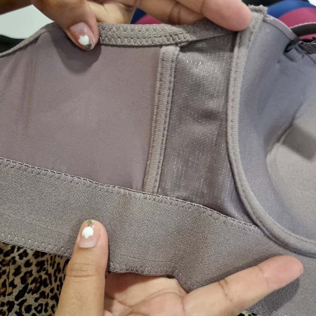 Angel Bra เสื้อในมีโครงทรงเกาะอกครึ่งเต้า สำหรับสาวอวบขนาด 6 ตะขอ ปรับได้ 4 ระดับ รูปที่ 8