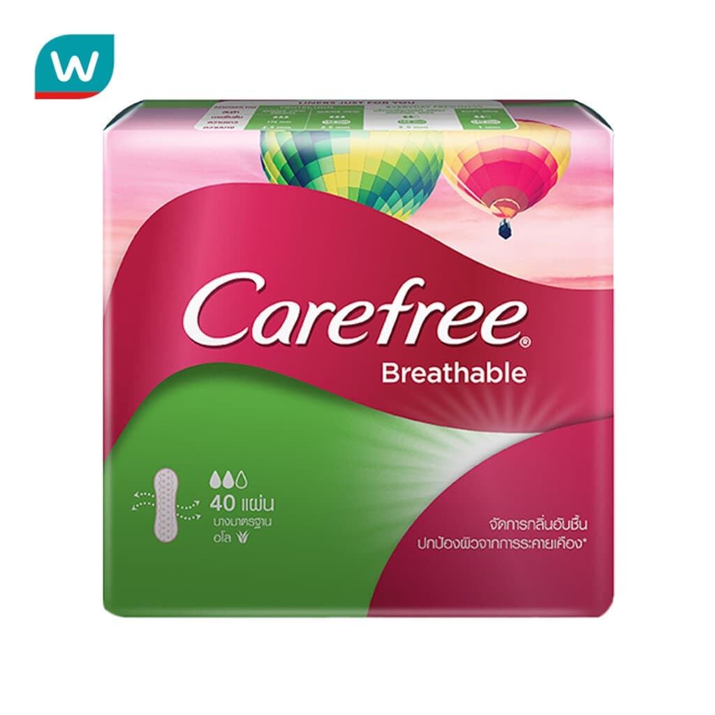 Carefree แคร์ฟรี บรีทเอเบิ้ล อโล 40 ชิ้น รูปที่ 1