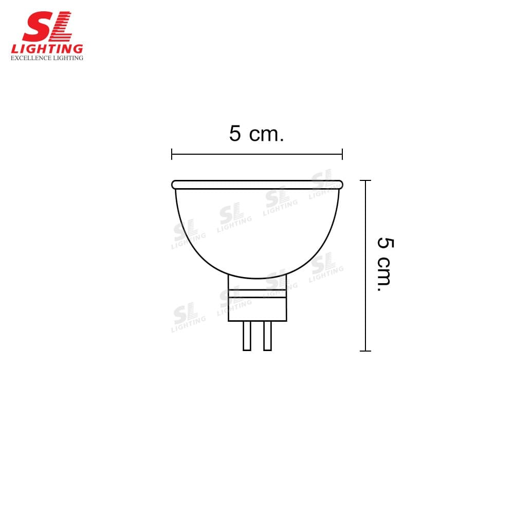 SL LIGHTING | Halogen MR16 หลอดฮาโลเจน ขั้ว MR16 มีกระจกและไม่มีกระจก รุ่น SL-9-JCDR-220V 50W, SL-9-JCDR+C 220V 50W รูปที่ 6
