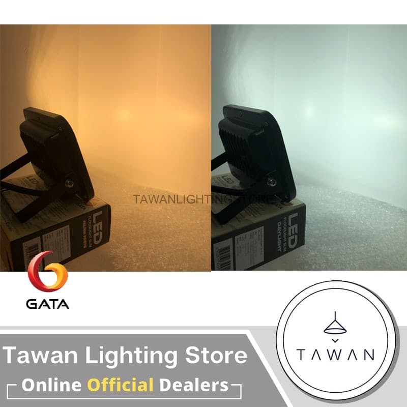 GATA Floodlight โคมฟลัดไลท์ โคมไฟสปอร์ตไลท์ LED 10W 20W 30W รุ่น Slim DOB ใช้ไฟบ้าน 220V รูปที่ 6