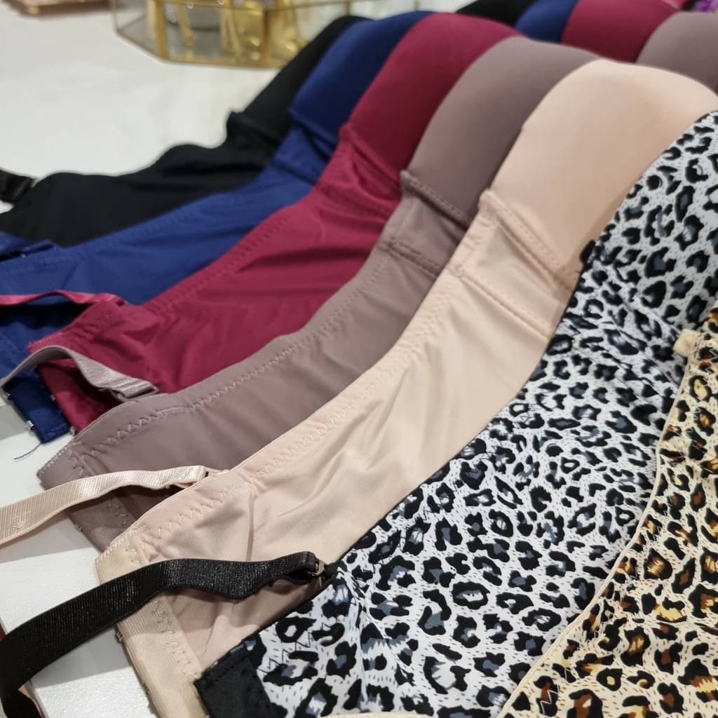 Angel Bra เสื้อในมีโครงทรงเกาะอกครึ่งเต้า สำหรับสาวอวบขนาด 6 ตะขอ ปรับได้ 4 ระดับ รูปที่ 6