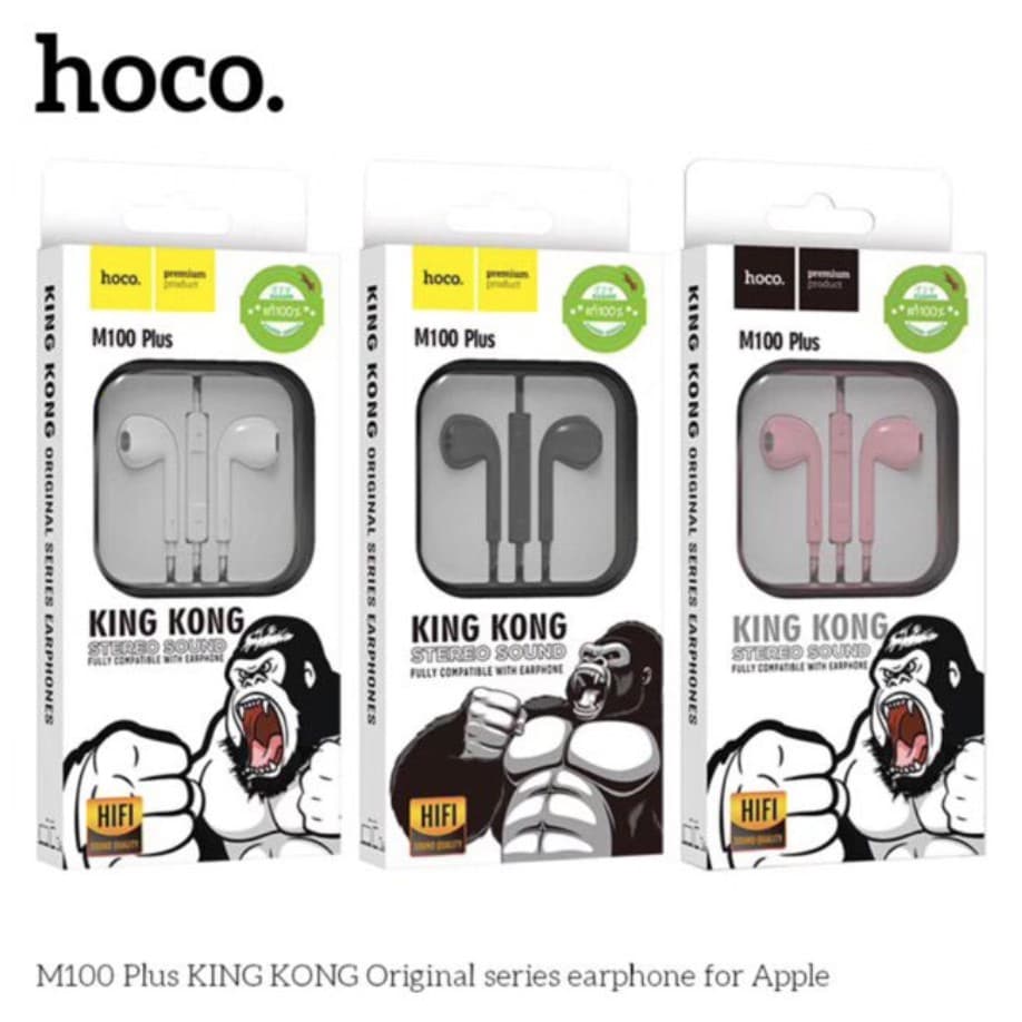 HOCO M100Plus หูฟังเอียร์บัด 3.5mm / Type-C รองรับมือถือ คอมพิวเตอร์ โน๊ตบุ๊ค หูฟังมีสาย DM52 hc3 รูปที่ 2