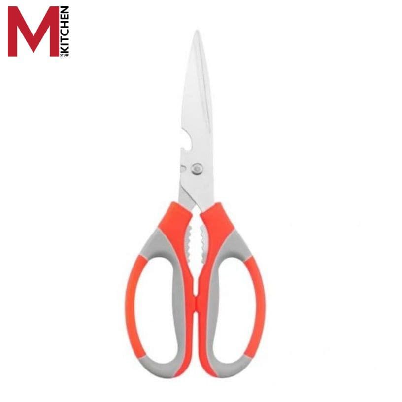 M KITCHEN YJ024 กรรไกร กรรไกรทำอาหาร สแตนเลส 3in1 สามรถเปิดขวดได้ รูปที่ 5