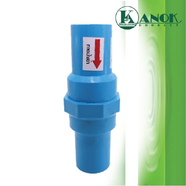 เช็ควาล์วสวมท่อ PVC ลิ้นน้ำไทย ขนาด 1/2" ,3/4" ,1" วาล์วกันย้อน เช็ควาล์ว ตรามือ 233-20B รูปที่ 2