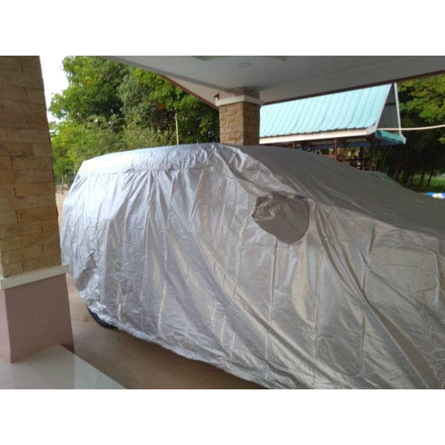 ผ้าคลุมรถ All New Fortuner ตรงรุ่นเนื้อผ้า Silver Coat 190C ทนแดด ไม่ละลาย รูปที่ 8