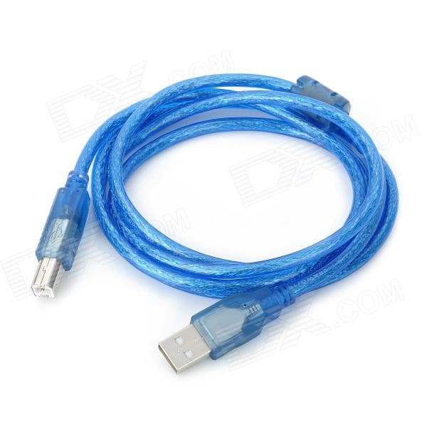 สายปริ้นเตอร์ USB 2.0 Printer ความยาว 1.8/3/5/10เมตร สีฟ้า/สีดำ รูปที่ 2