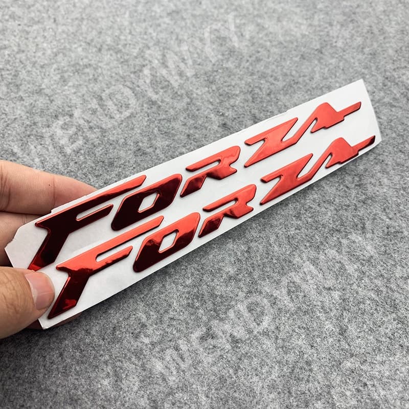 สติกเกอร์โลโก้ พลาสติกนิ่ม โครเมี่ยม 3D สําหรับตกแต่งรถจักรยานยนต์ HONDA Forza 150 250 300 350 750 รูปที่ 6