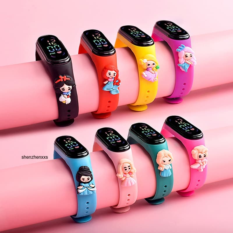 Tiktok ระเบิด LED ตุ๊กตานาฬิกาอิเล็กทรอนิกส์ spiderman spot นักเรียนมัธยมต้นกีฬากันน้ําเด็กการ์ตูนนาฬิกาอิเล็กทรอนิกส์ pikachu party ของขวัญ รูปที่ 2