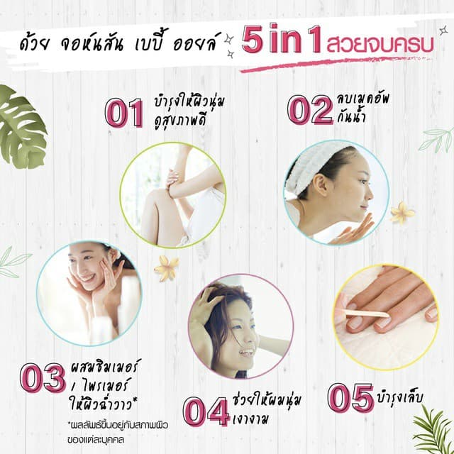 ล็อตใหม่!! Johnson's baby oil จอห์นสัน เบบี้ ออยล์ 50 และ 125 มล. รูปที่ 3