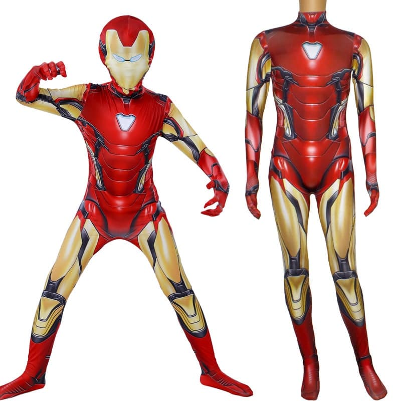 ชุดจั๊มสูทคอสเพลย์ Iron Man Endgame Superhero เหมาะกับปาร์ตี้ฮาโลวีน สําหรับเด็ก และผู้ใหญ่ รูปที่ 1