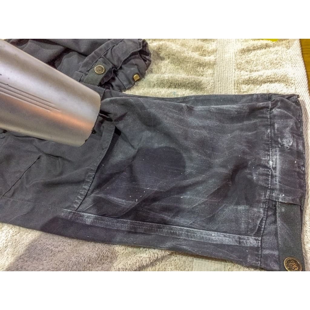 Waterproof WAX แว๊ก กันน้ำ สำหรับผ้าแคนวาส ไนลอน หนัง ใช้กับ เสื้อผ้า กระเป๋า Waxed Fabric รูปที่ 7
