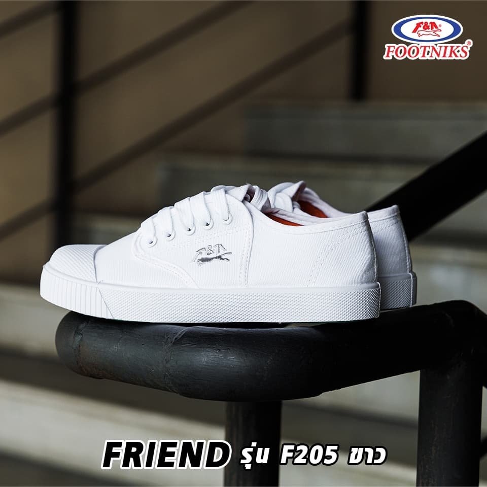 ลูกค้าใหม่ 1 บาท Footniks รองเท้าผ้าใบนักเรีย รุ่นT09-F205 คุณภาพเทียบ Gold city ไซส์ 31-45 รูปที่ 9