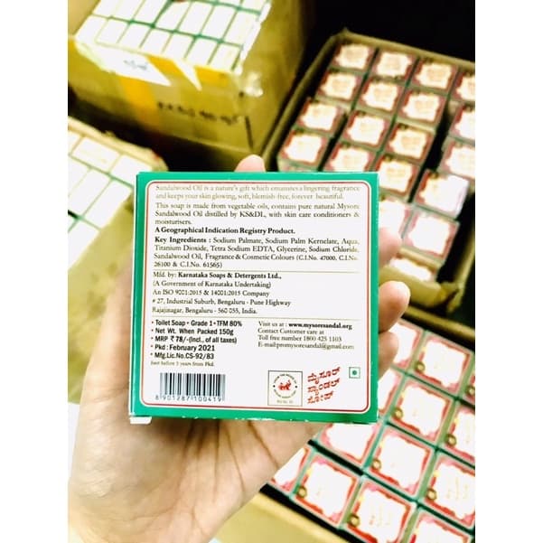 ถูกสุด สบู่หอมแก่นจันทร์ Mysore Soap 150g รูปที่ 5