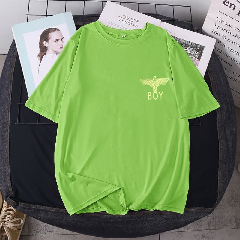 BK-SHORT เสื้อยืดแขนสั้น 2สี ฟ้า/เขียว ลายการ์ตูน ขายดีตามเทรนต์ ลายน่ารัก สีสันสดใส่น่ารัก ใส่ได้ทั้ง ญ/ช รูปที่ 2