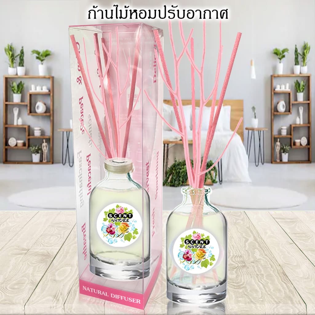 ก้านไม้หอม40ml หอมสดชื่น ปรับอากาศในห้อง ฟุ้งสบายไม้หอม รูปที่ 3