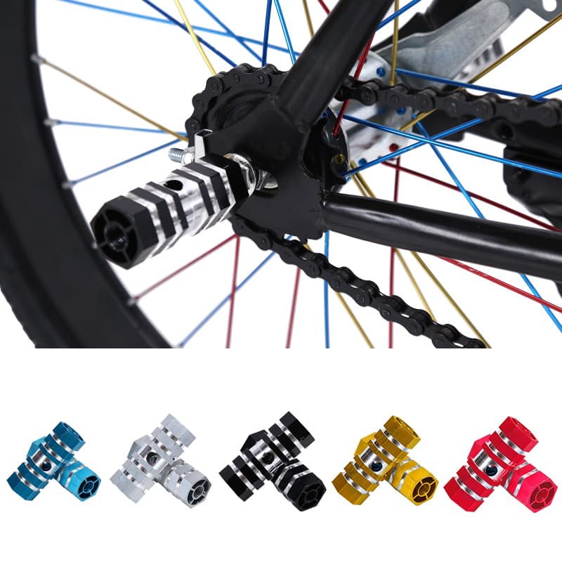 COD X2คู่ BMX ที่พักเท้าจักรยาน ที่วางเท้าจักรยาน อลูมิเนียมอัลลอยด์ ขนาดเล็ก คู่ละ รูปที่ 1