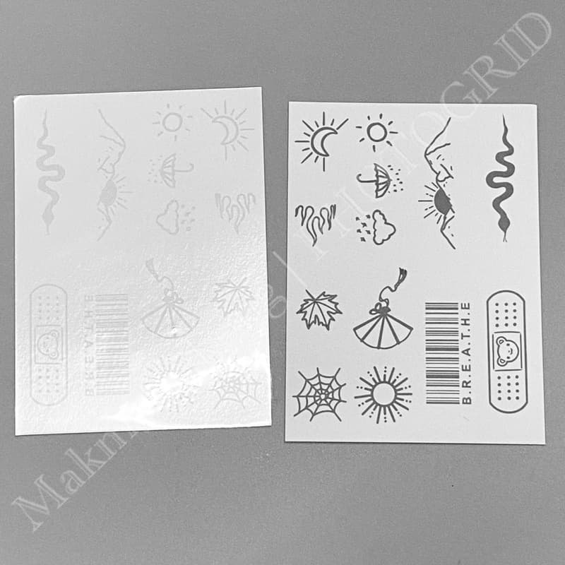 แทททู * * Tattoo แทกทูรอยสักกันน้ำ มินิมอล ติดแน่น ทนนาน ไม่ลอก รูปที่ 8