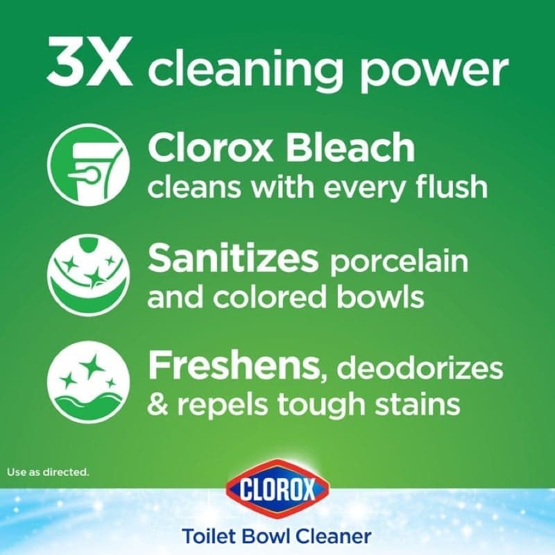 ขายส่งยกลัง 12ก้อน Clorox ก้อนทำความสะอาดชักโครก ใช้แล้วไม่ต้องขัด รูปที่ 3