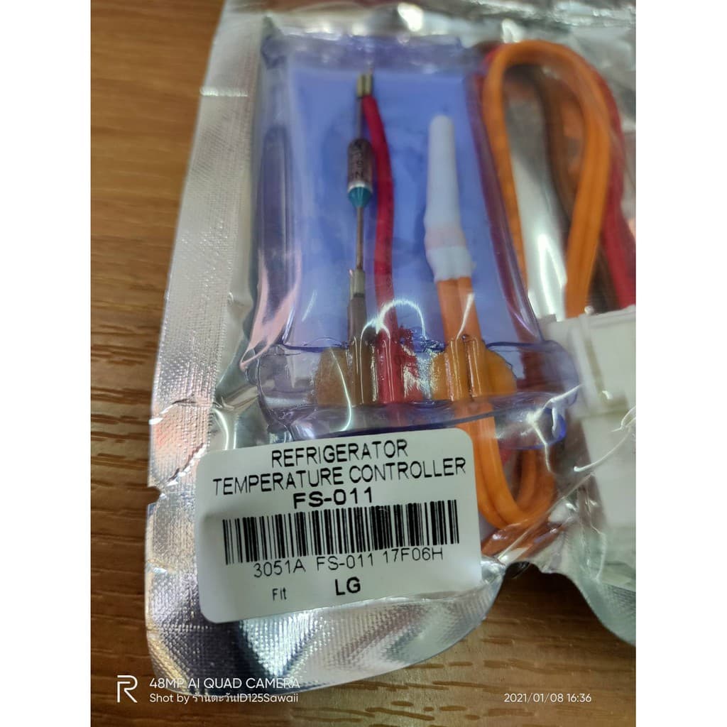 0000615 ไบเมนทอลตู้เย็นLG FS-011 เกรดแท้ เซ็นเซอร์อุณหภูมิ ตัวควบคุมละลาย LG Sensor อะไหล่ตู้เย็น รูปที่ 2