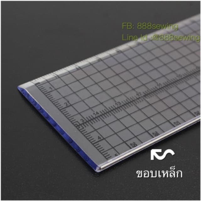 ไม้บรรทัด เสริมขอบเหล็ก Patchwork ในไทย ขนาด. 30cm x5cm มีราคาส่งด้วยน๊า Nine Sea รูปที่ 5