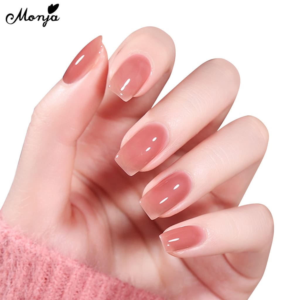 Monja แปรงทาเล็บอะคริลิค ยูวีเจล สีดํา สําหรับตกแต่งเล็บ 1 ชิ้น nail gel polish draw paint brush pen รูปที่ 7