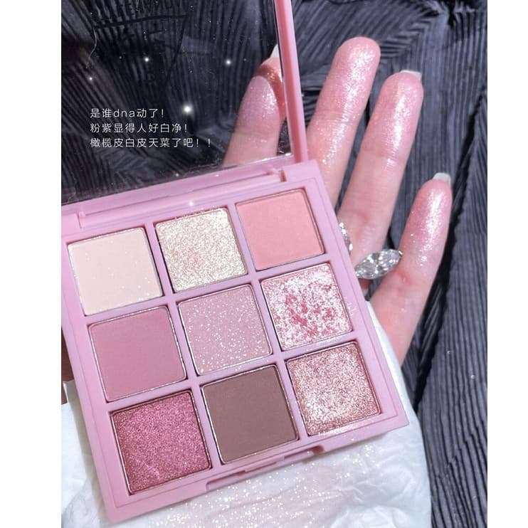 DIKALU COCO VENUS พาเลทอายแชโดว์ 9 สี โทนชมพูนู้ด เนื้อดินน้ำมัน ใยไหม แมทประกายชิมเมอร์ สีสวย ติดทน Eye Shadow รูปที่ 8