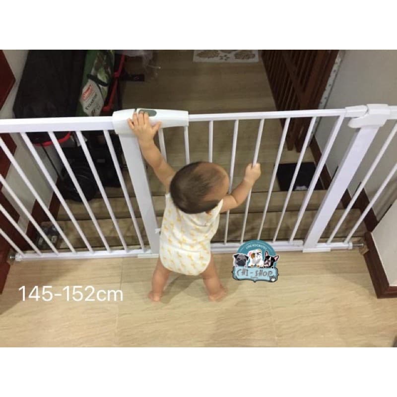 ขนาด75-215 cmราคาจัดชุดพิเศษลด 12% ที่กั้นประตู ที่กั้นบันได รั้วกั้นเด็ก สำหรับเด็กๆและสัตว์เลี้ยง รูปที่ 5